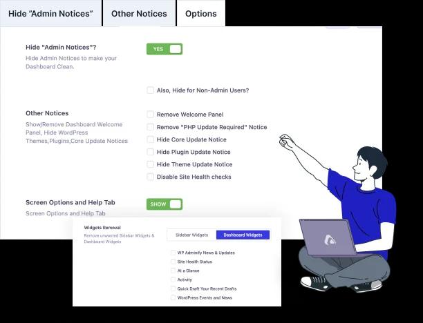 disable admin notices WordPress