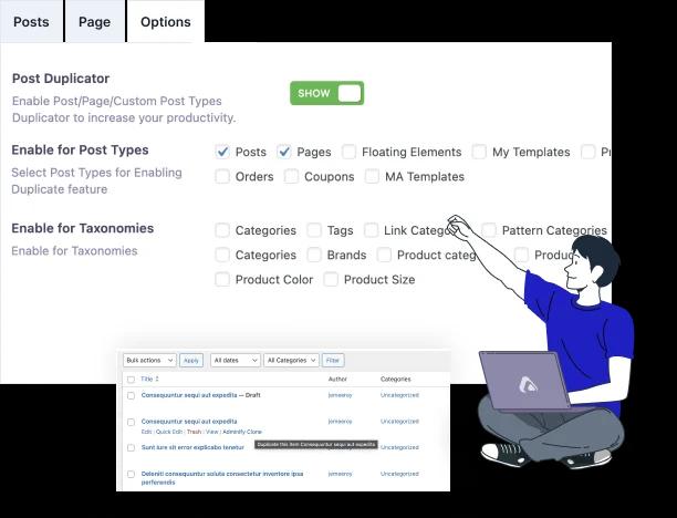 WordPress duplicate post plugin