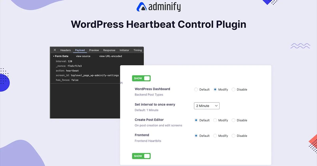 WordPress Heartbeat Control Plugin